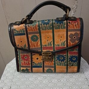 Patricia Nash Multicolor Floral Satchel